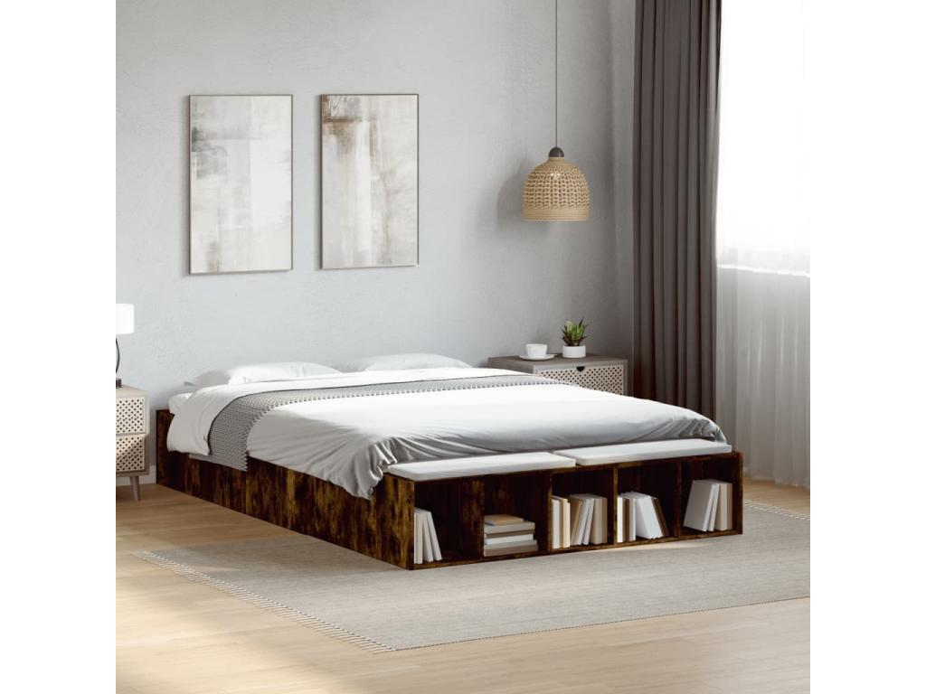 Brown Oak Wood Mattress, 120 x 190 cm