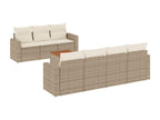 Beige Woven Resin Wicker Outdoor Furniture Set - dlz1766461306533