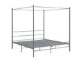 Gray Metal Bed Frame, 180 x 200 cm