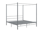 Gray Metal Bed Frame, 180 x 200 cm