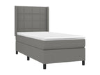 Gray Fabric Mattress, 90 x 190 cm
