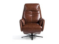 Brown Leather Accent Chair