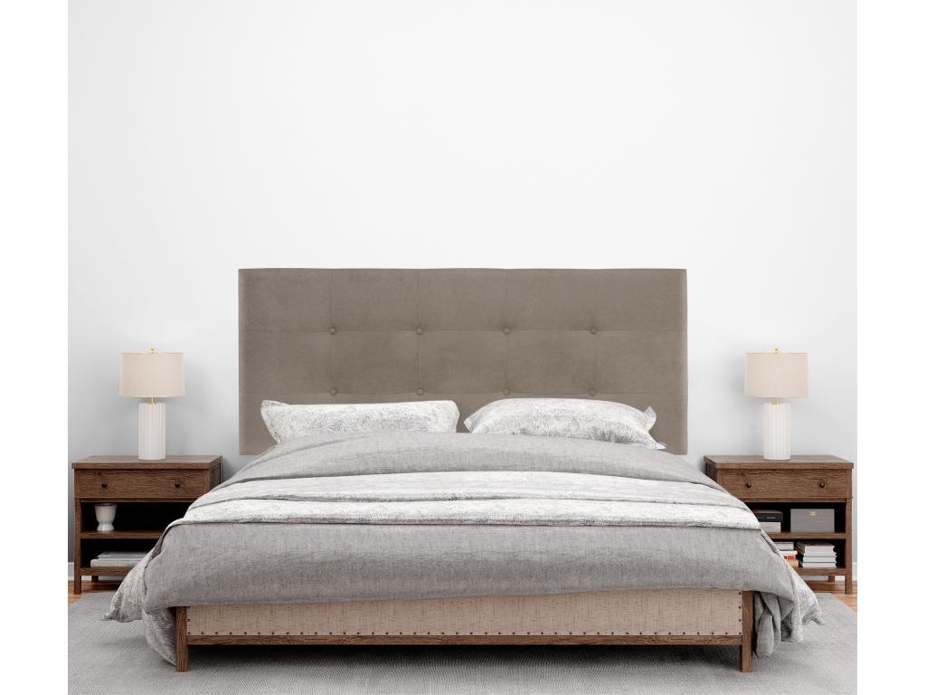 Brown Fabric Bed, 135 x 60 cm