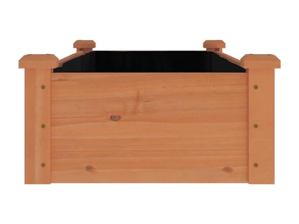 Brown Solid Wood Bed, 120 x 45 x 25 cm