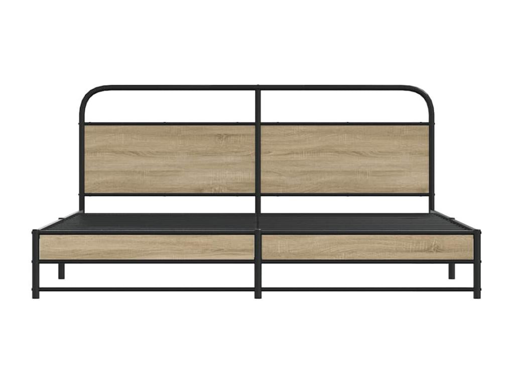 Brown Oak Wood Mattress, 193 x 203 cm