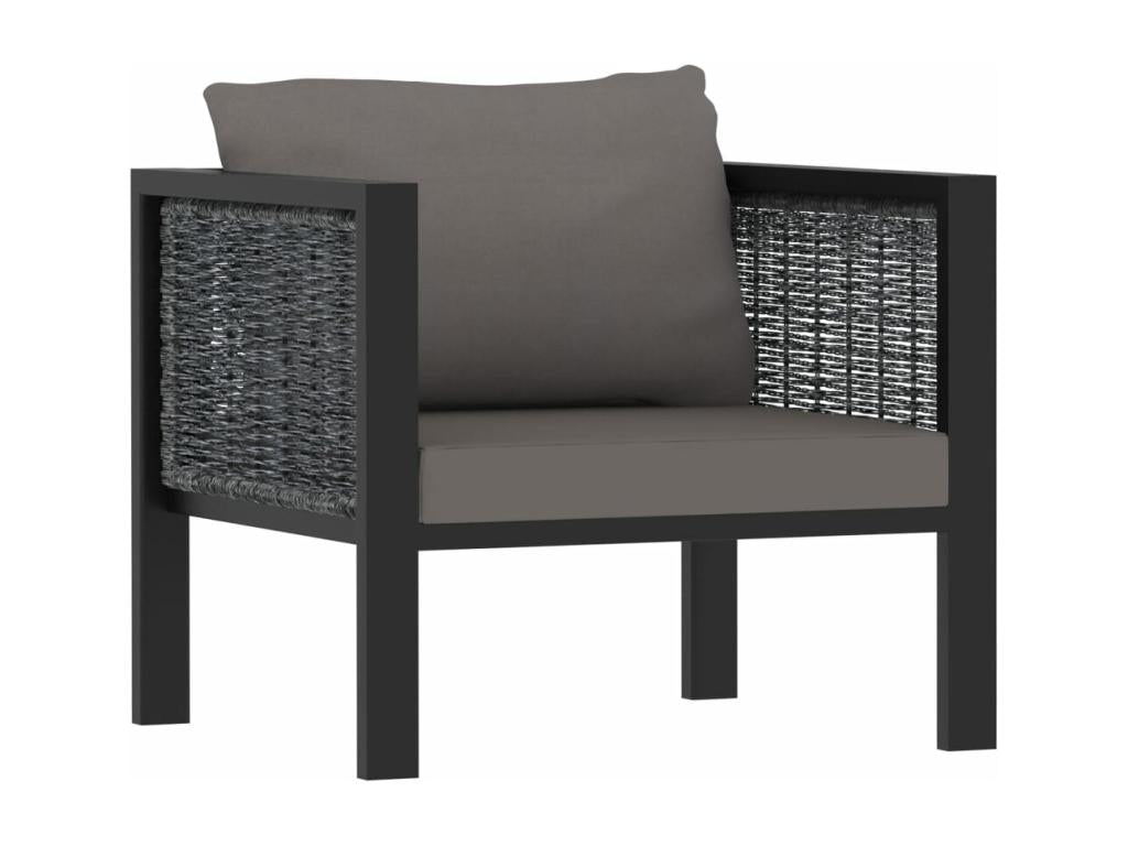 Anthracite Woven Resin Wicker Outdoor Furniture Set
