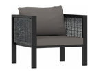 Anthracite Woven Resin Wicker Outdoor Furniture Set