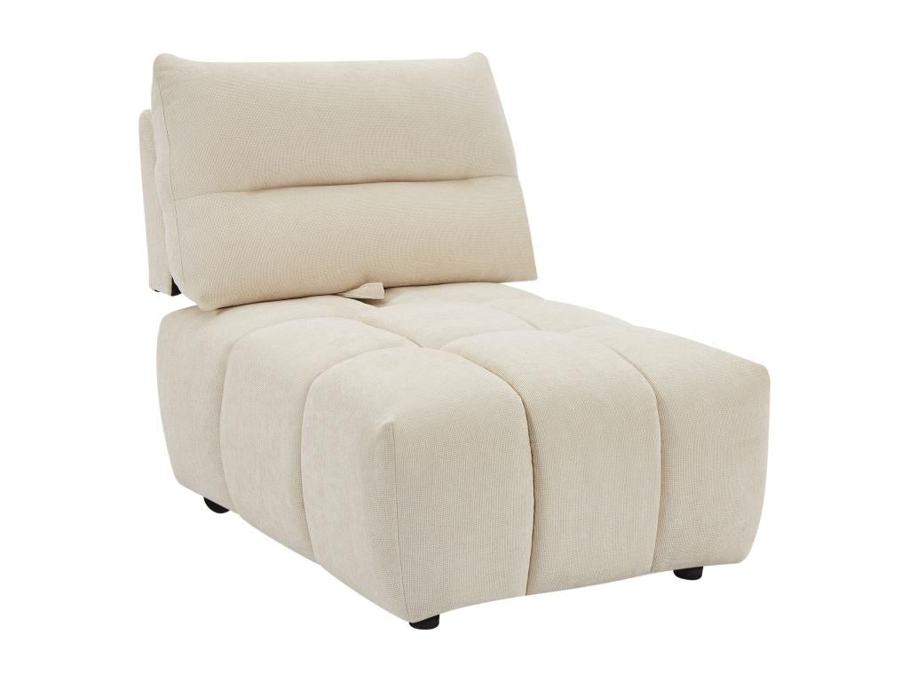 Beige Fabric Accent Chair