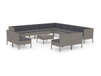 Gray Woven Resin Wicker Outdoor Furniture Set - dlz1766461831982
