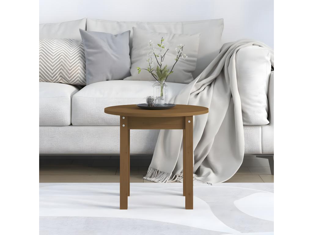 Brown Solid Wood Coffee Table, 45 x 40 cm