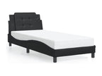 Black Faux Leather Mattress, 80 x 200 cm