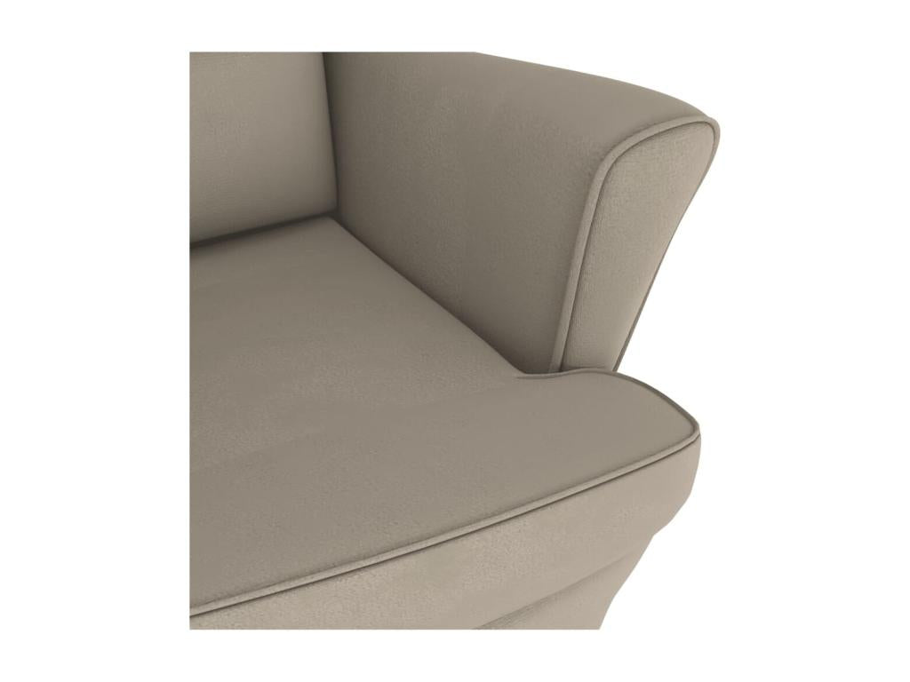 Gray Velvet Accent Chair