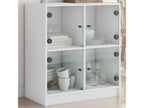 White Glass Wardrobe, 68 x 37 x 75.5 cm