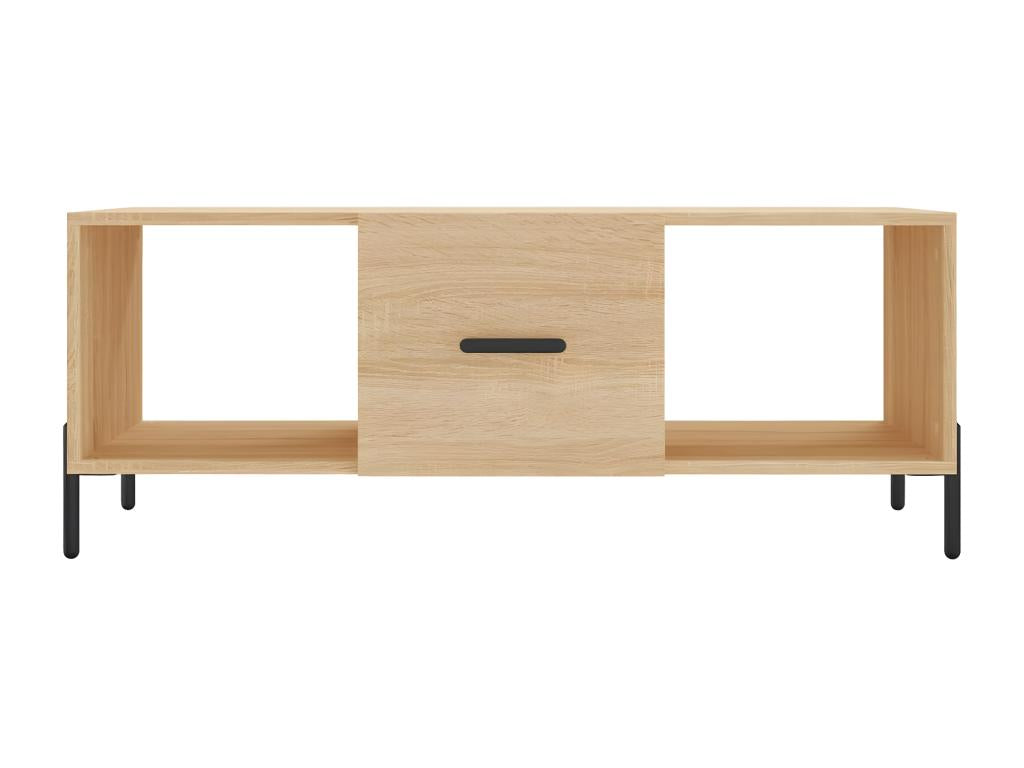 Brown Engineered Wood Coffee Table, 102 x 50 x 40 cm