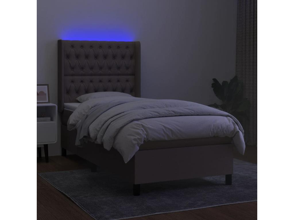 White Fabric Mattress, 90 x 190 cm