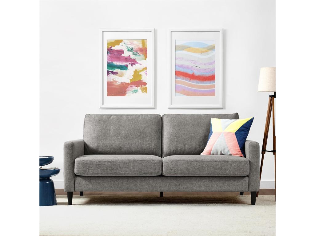 Gray Fabric Sofa - dlz1766461758362