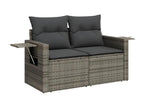 Gray Woven Resin Wicker Outdoor Furniture Set