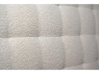 Beige Boucle Fabric Bed
