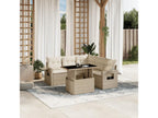Beige Woven Resin Wicker Outdoor Furniture Set - dlz1766461317288