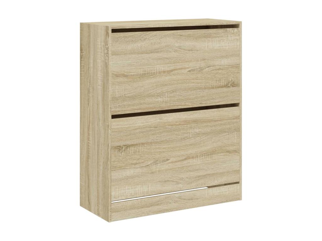 Natural Oak Wood Wardrobe, 80 x 34 x 96.5 cm