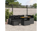 Black Woven Resin Wicker Outdoor Furniture Set - dlz1766461701314