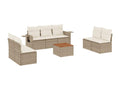 Beige Woven Resin Wicker Outdoor Furniture Set - dlz1766461253892