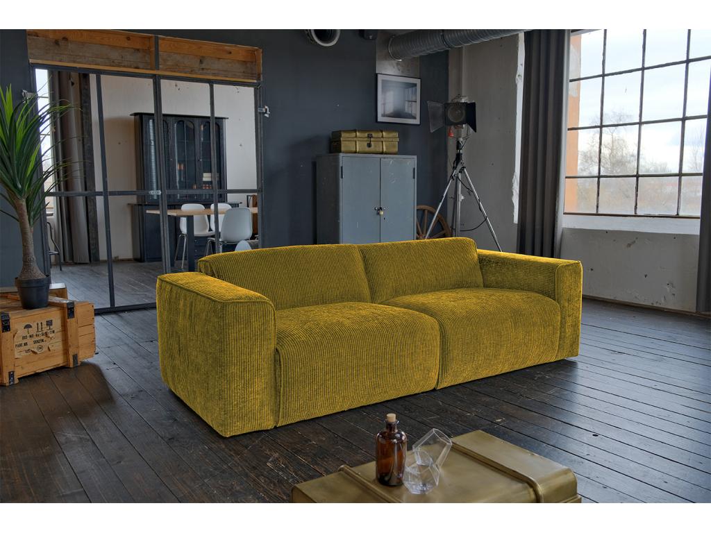 Yellow Velvet Sofa