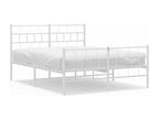 White Metal Bed Frame, 135 x 190 cm