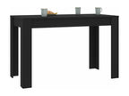 Black Engineered Wood Table, 120 x 60 x 76 cm