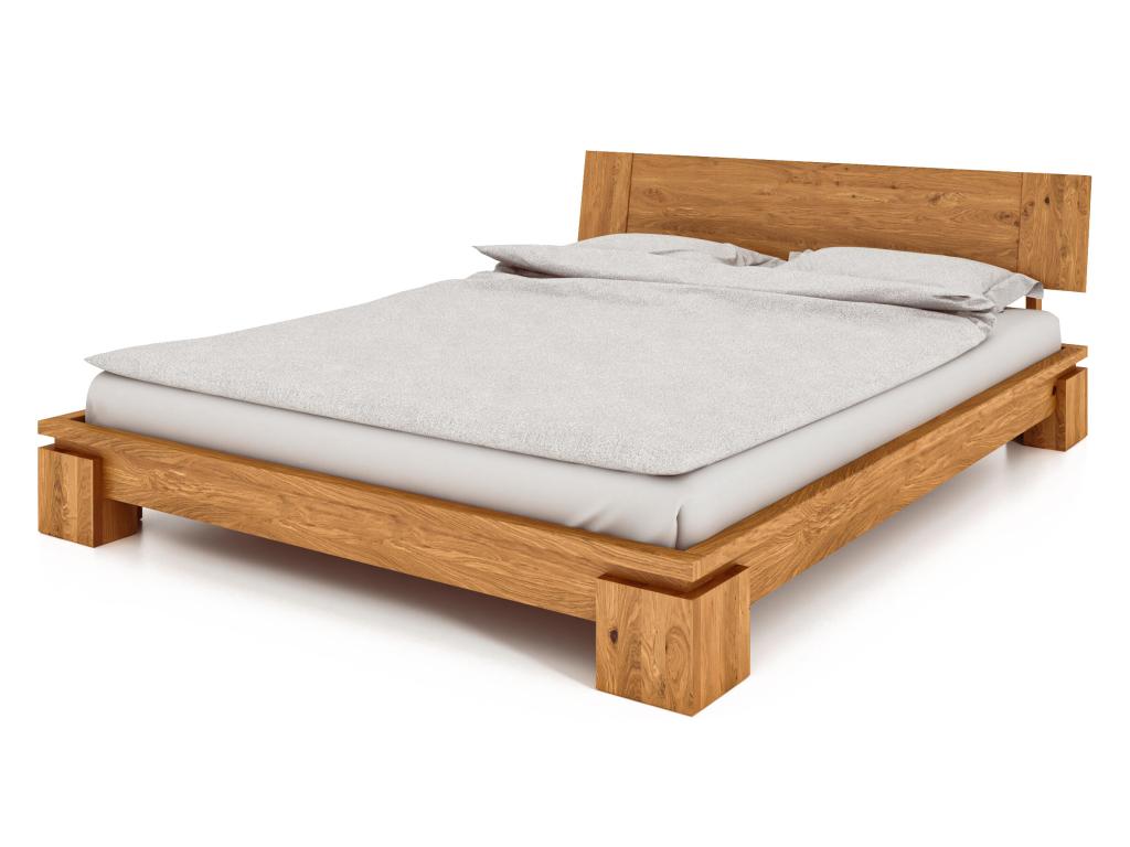 Natural Oak Wood Bed Frame, 180 x 200 cm