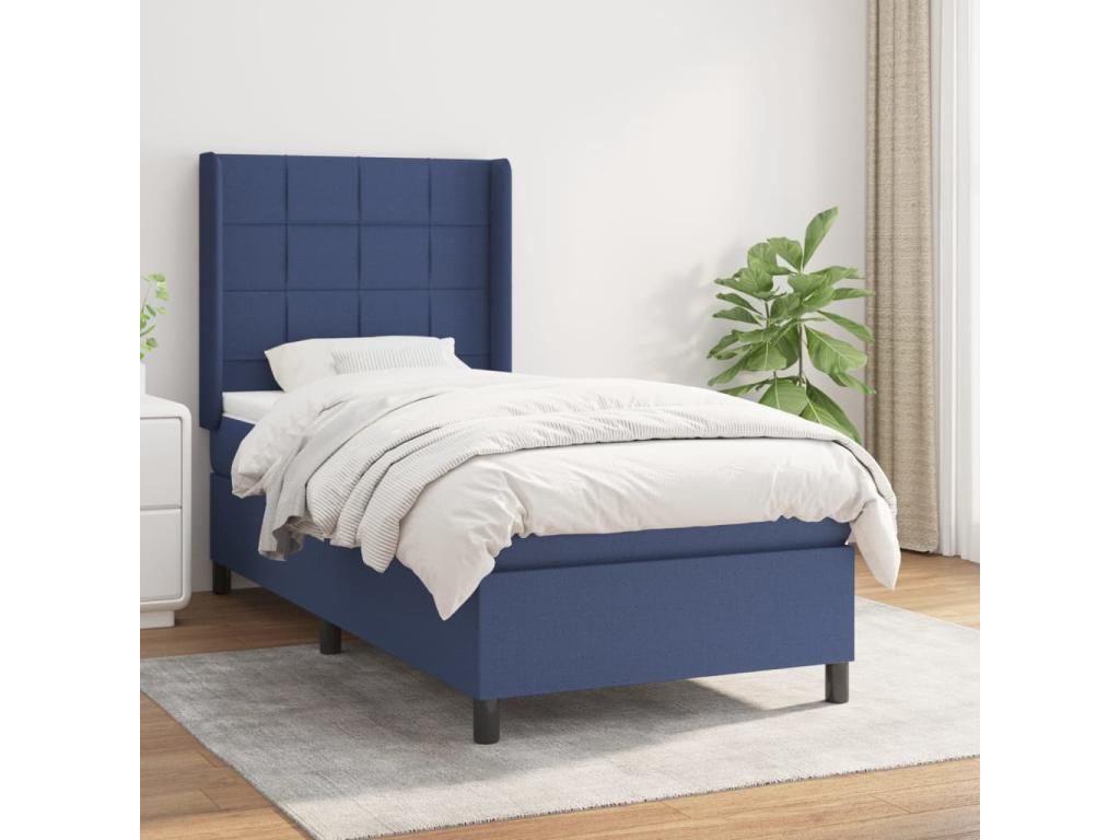 Blue Fabric Mattress, 90 x 200 cm