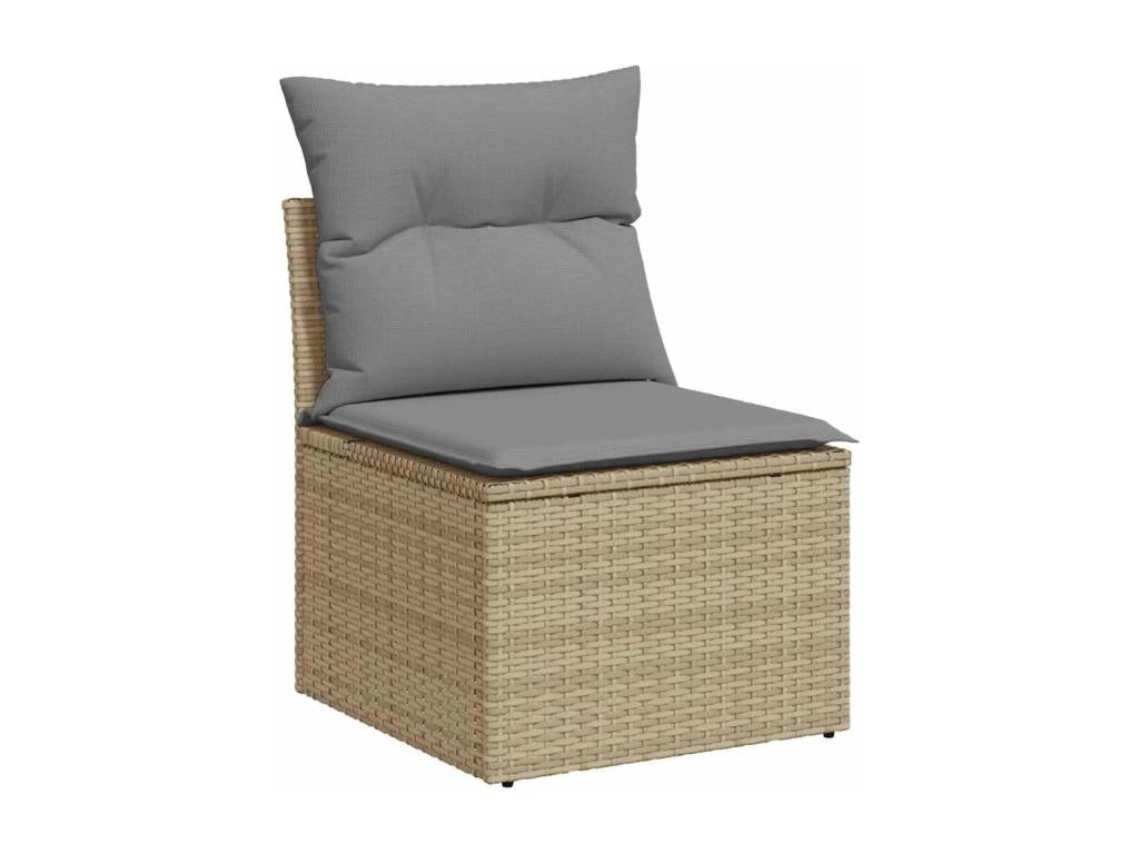 Beige Woven Resin Wicker Outdoor Furniture Set - dlz1766461861375