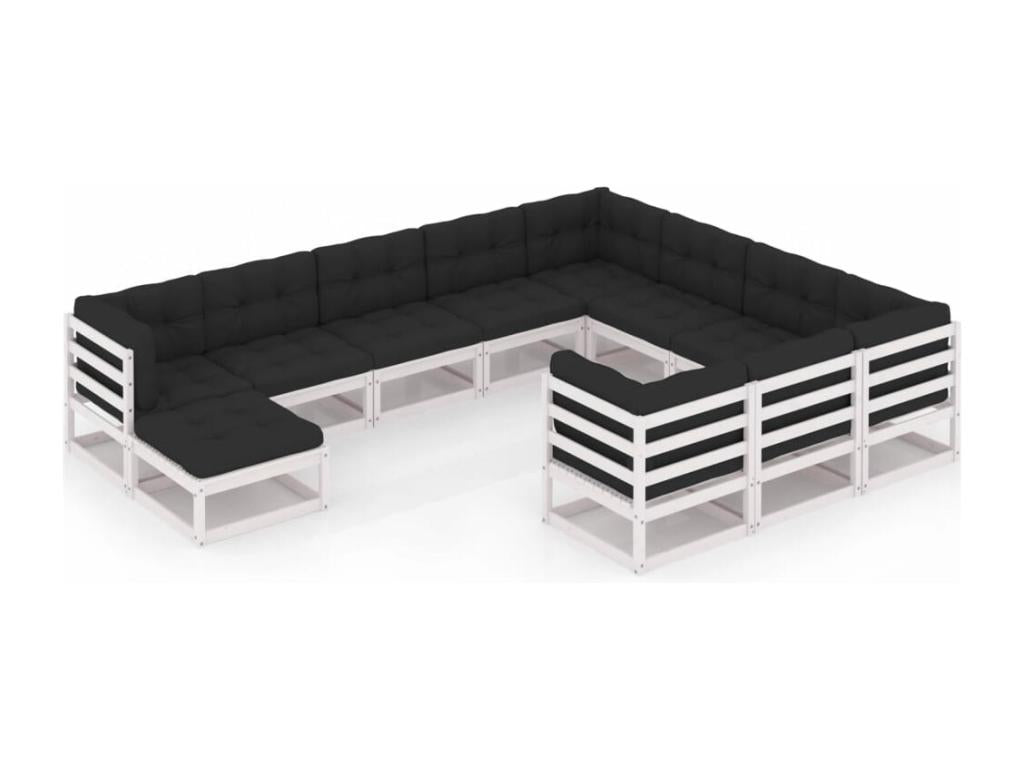 White Pine Wood Outdoor Furniture Set - dlz1766461899685