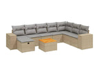 Beige Woven Resin Wicker Outdoor Furniture Set - dlz1766461860854