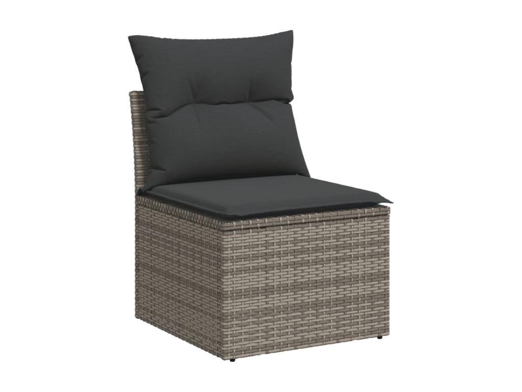 Gray Woven Resin Wicker Outdoor Furniture Set