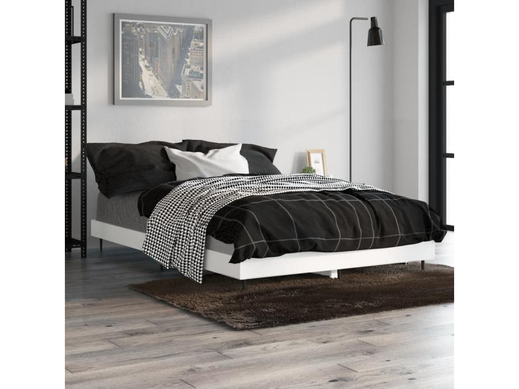 White Engineered Wood Mattress, 120 x 190 cm