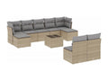 Beige Woven Resin Wicker Outdoor Furniture Set - dlz1766461473679