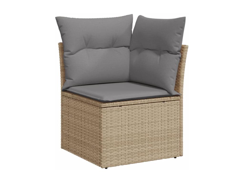 Beige Woven Resin Wicker Outdoor Furniture Set - dlz1766461757722