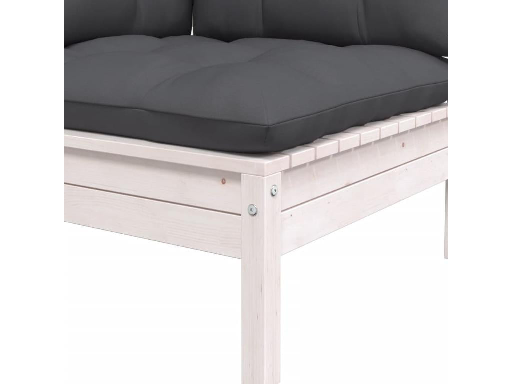 White Pine Wood Outdoor Furniture Set