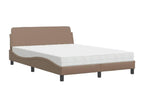 Brown Faux Leather Mattress, 140 x 200 cm