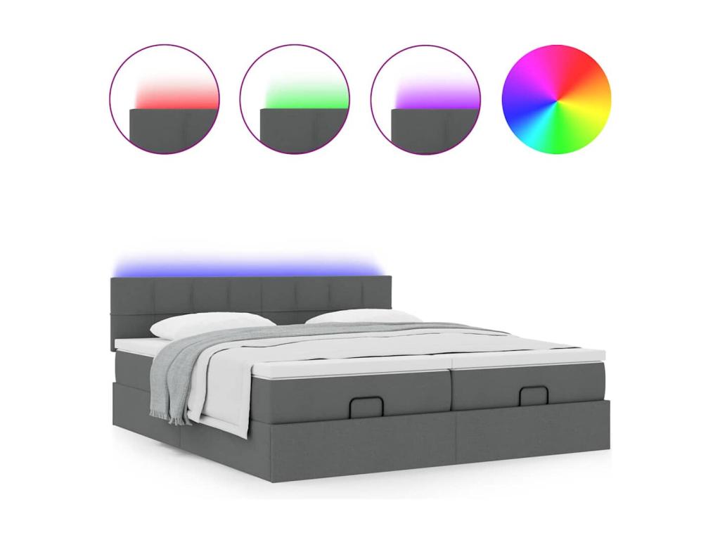 Gray Fabric Mattress, 160 x 200 cm - dlz1766461294252