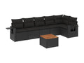 Black Woven Resin Wicker Outdoor Furniture Set - dlz1766461806303