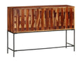 Brown Solid Wood Sideboard, 110 x 28 x 76 cm