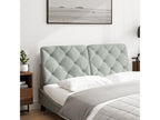 Gray Velvet Bed