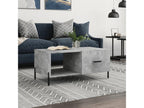 Gray Engineered Wood Coffee Table, 90 x 50 x 40 cm