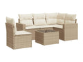 Beige Woven Resin Wicker Outdoor Furniture Set - dlz1766461684331