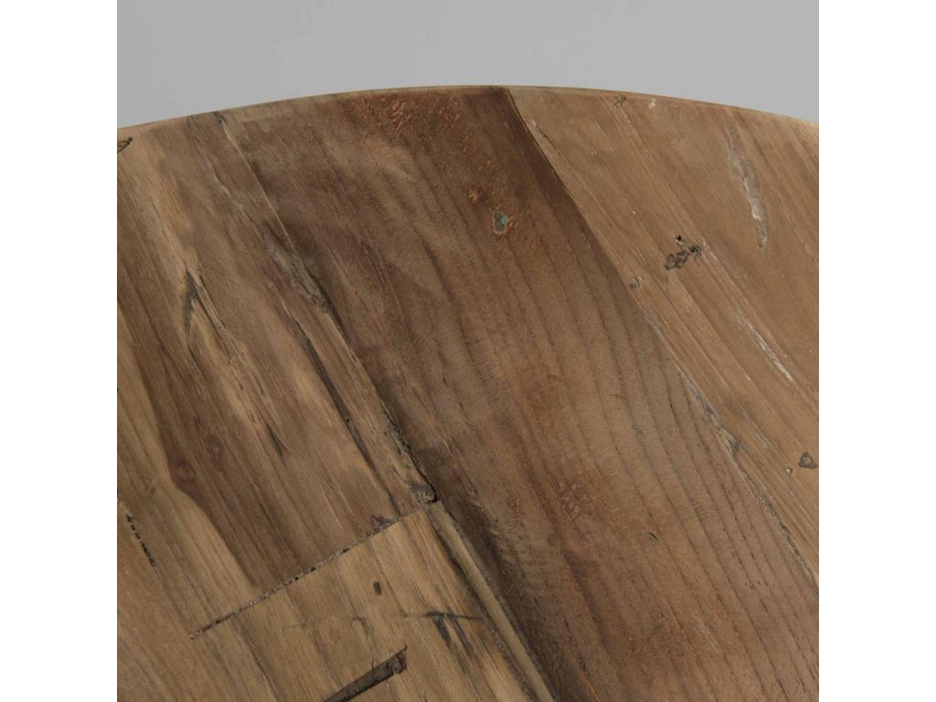 Brown Metal Coffee Table, 100 x 100 cm