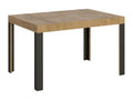 Brown Oak Wood Table, 80 x 140 cm