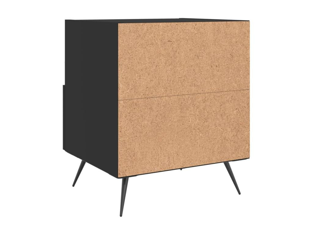 Black Engineered Wood Home Furniture, 40 x 35 x 47.5 cm