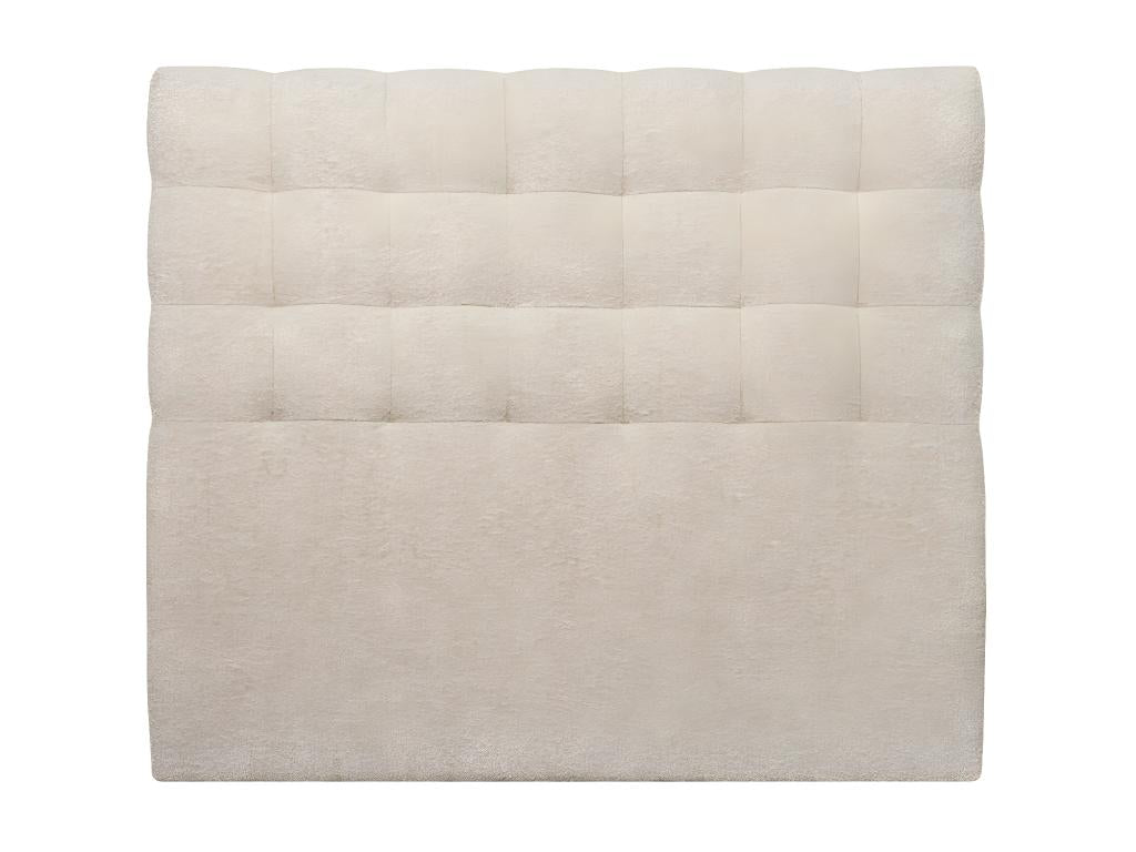 Beige Boucle Fabric Bed